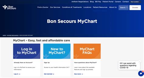 <b>mychart</b> offers <b>Bon Secours</b> patients free personalized online access to portions of their medical records. . Mychart bonsecours